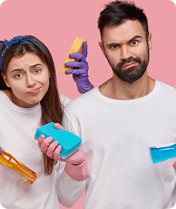 Man with water bottle